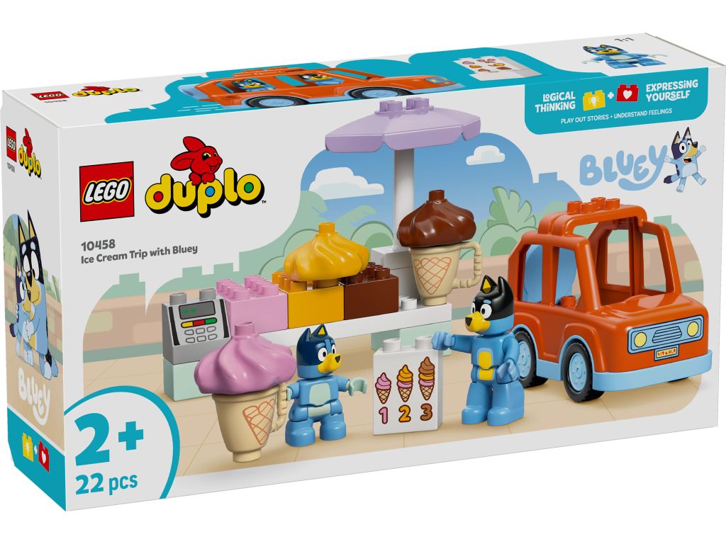 LEGO 10458 Bluey Wyprawa po lody z Blue