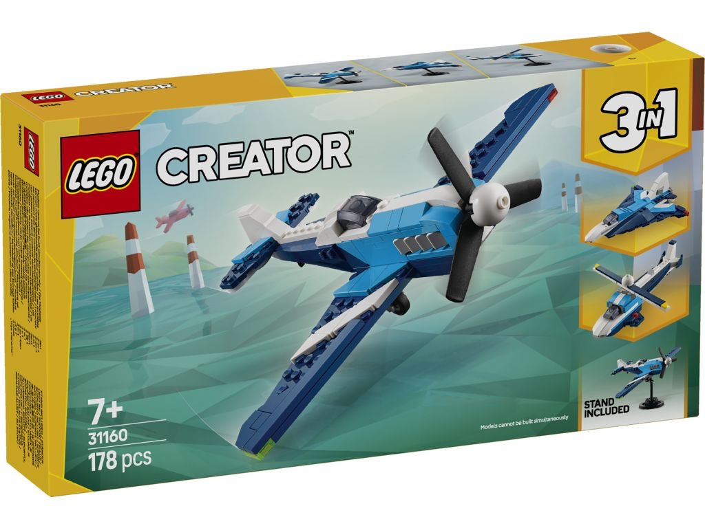 LEGO 31160 Statek powietrzny: samolot wyścigowy