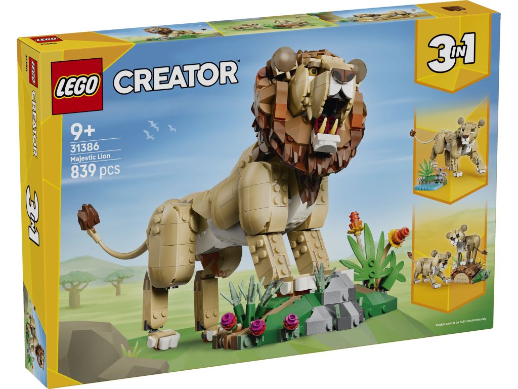 LEGO 31386 Dzikie zwierzęta: Dumny lew
