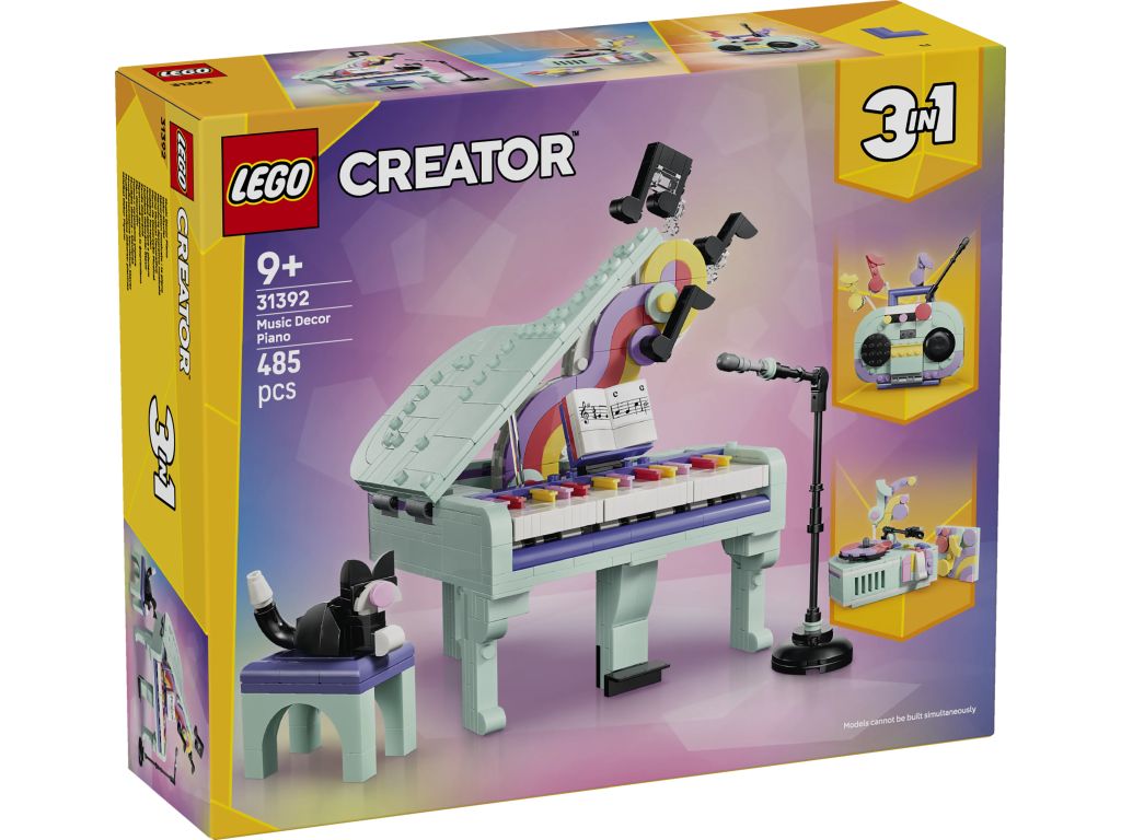 LEGO 31392 Dekoracyjny fortepian z kotem