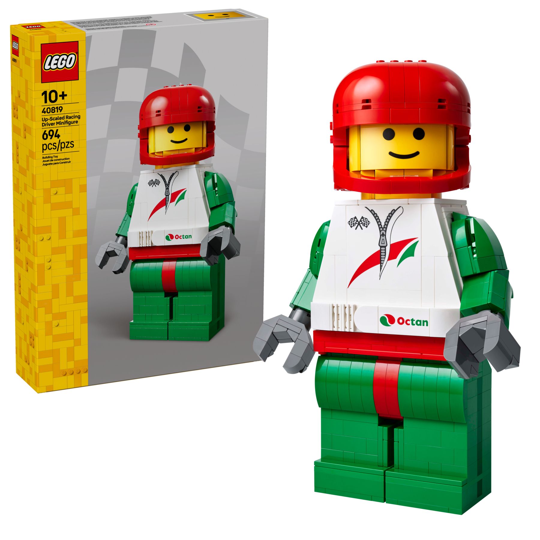 LEGO 40819 Up-Scaled Racing Driver Minifigure
