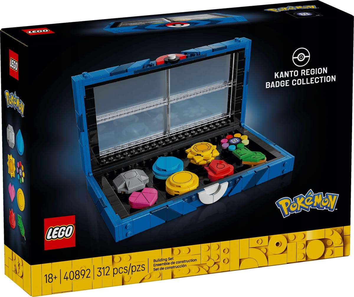 LEGO 40892 Kolekcja odznak z regionu Kanto