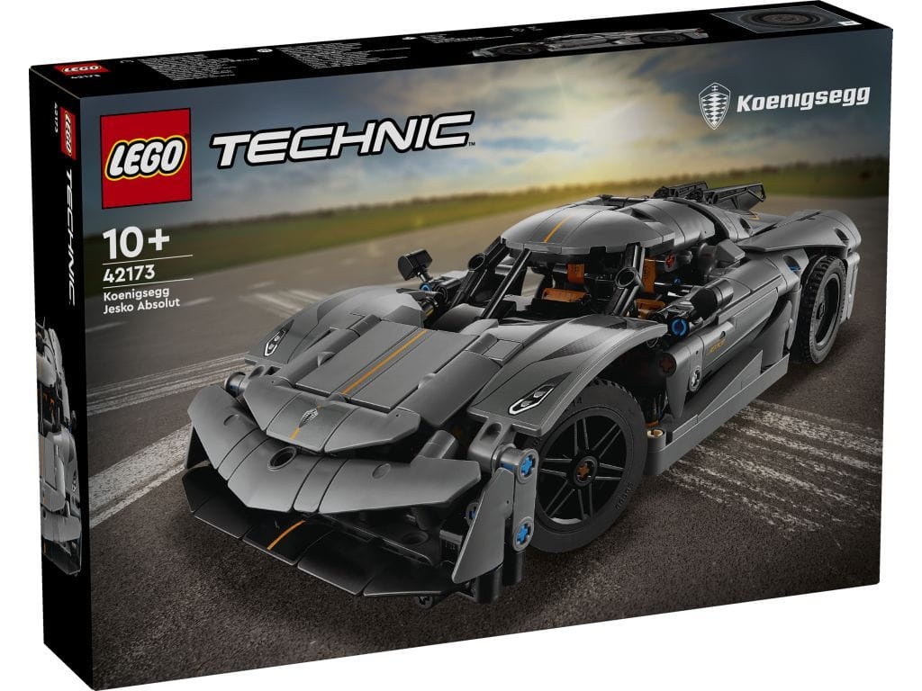LEGO 42173 Szary hipersamochód Koenigsegg Jesko Absolut