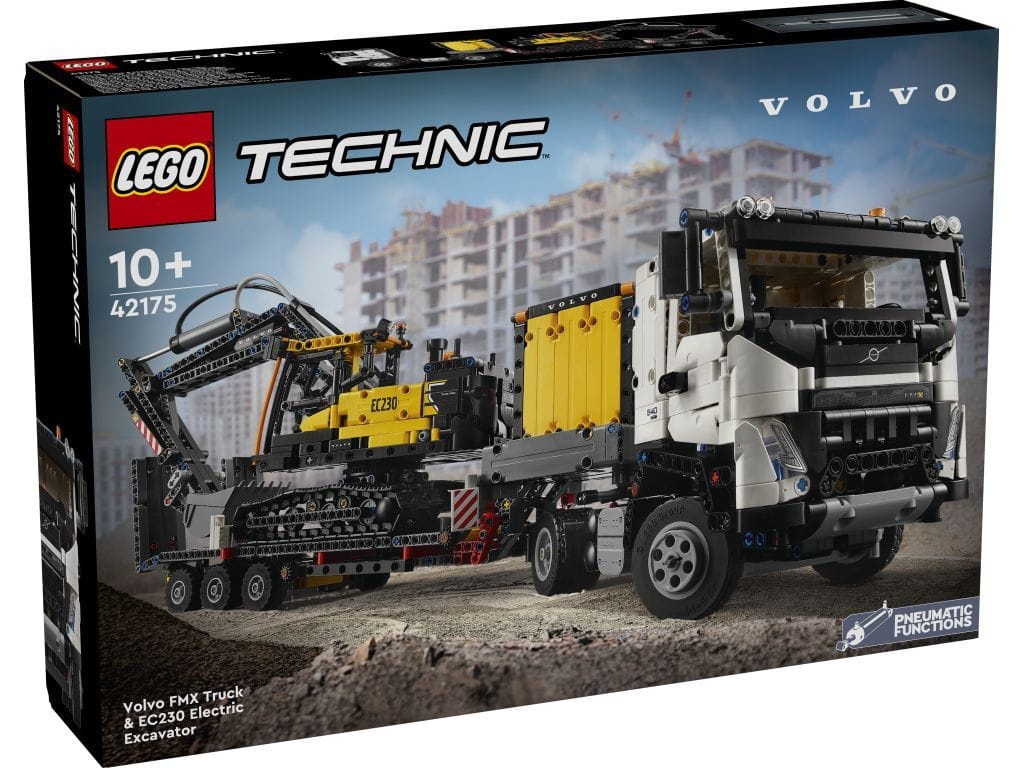 LEGO 42175 Ciężarówka Volvo FMX i koparka EC230 Electric