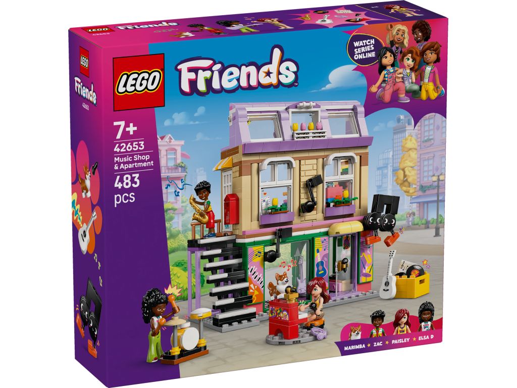 LEGO 42653 Sklep muzyczny i mieszkanie