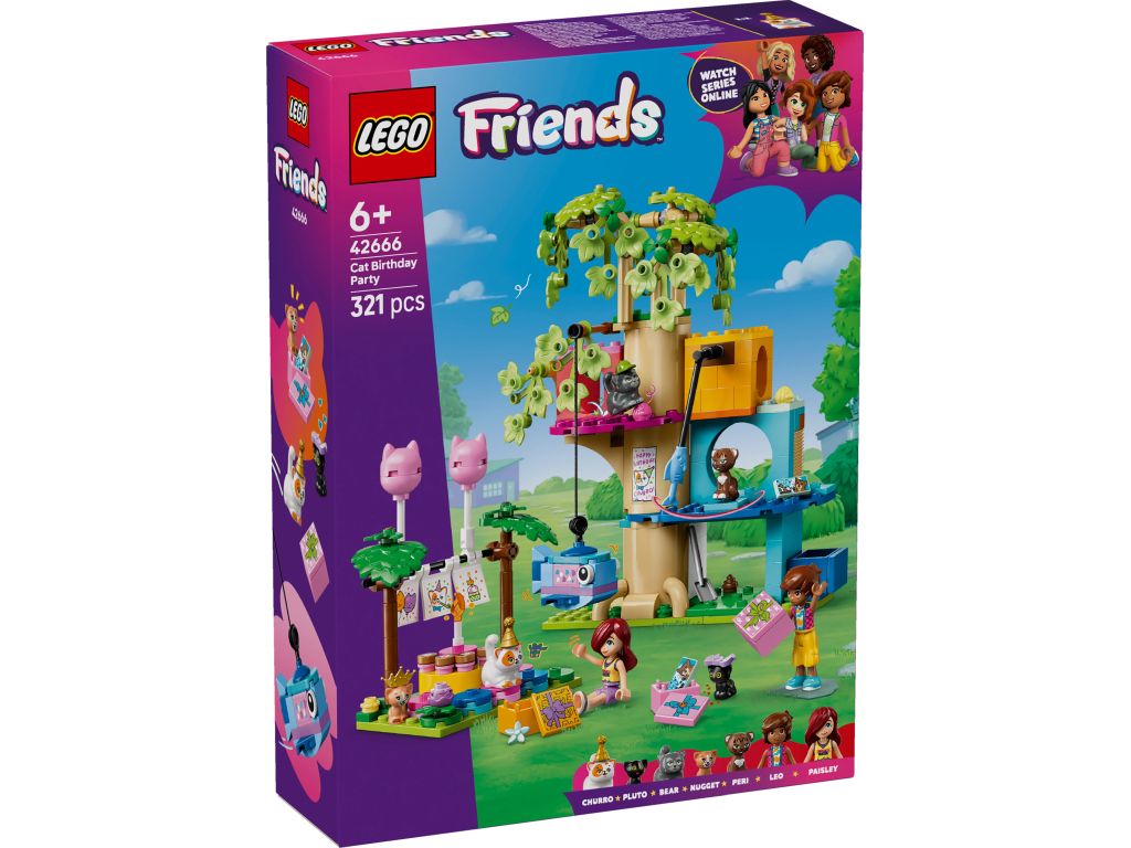 LEGO 42666 Kocie przyjęcie urodzinowe i domek na drzewie