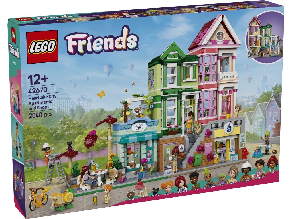 LEGO 42670 Mieszkania i sklepy w mieście Heartlake
