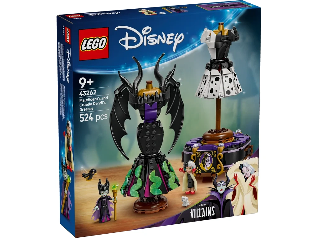 LEGO 43262 Classic Suknie Diaboliny i Cruelli De Mon