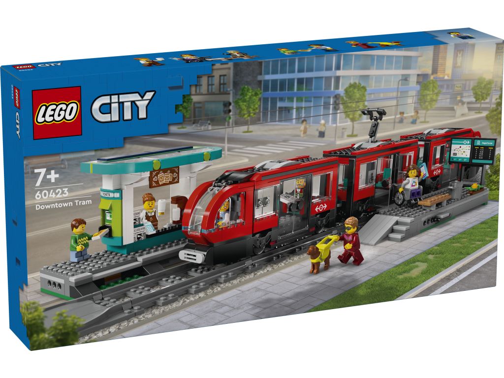 LEGO 60423 Tramwaj miejski ze stacją