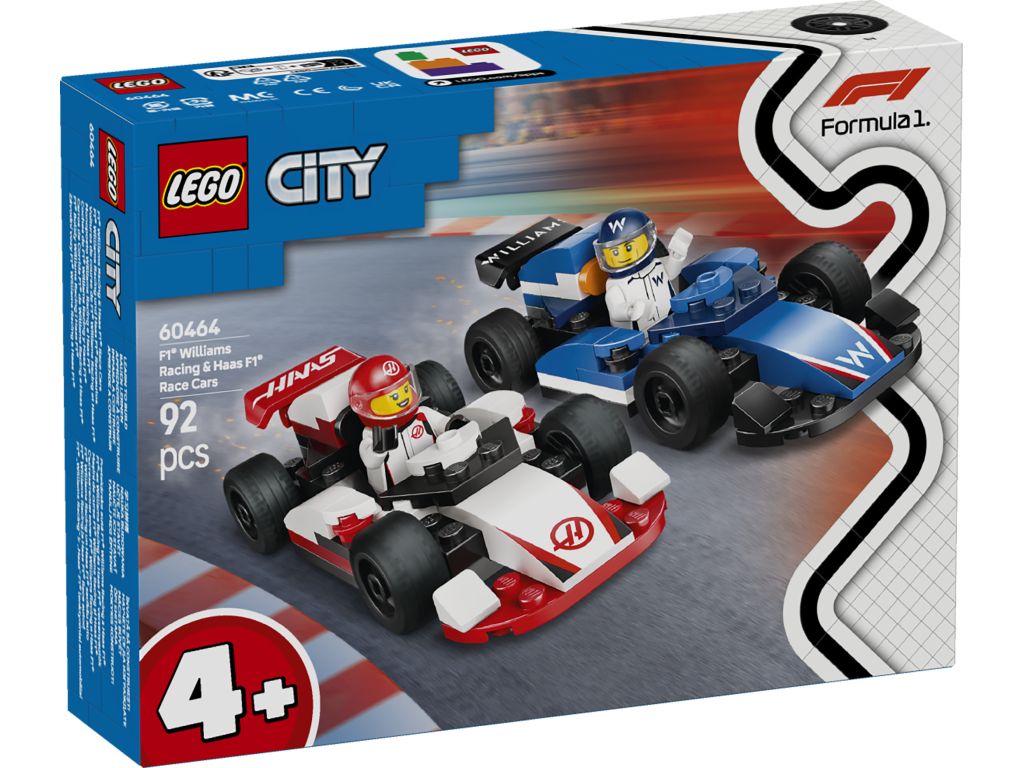 LEGO 60464 Bolidy F1 Williams Racing i Haas