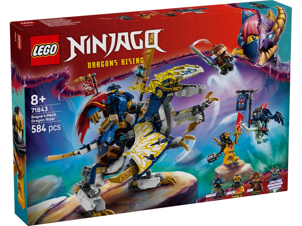 LEGO 71843 Mech Rogue – jeździec smoka