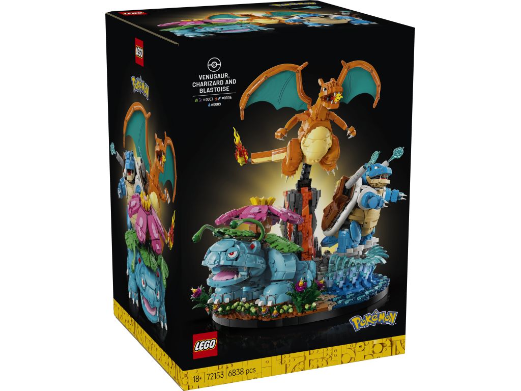 LEGO 72153 Venusaur, Charizard and Blastoise
