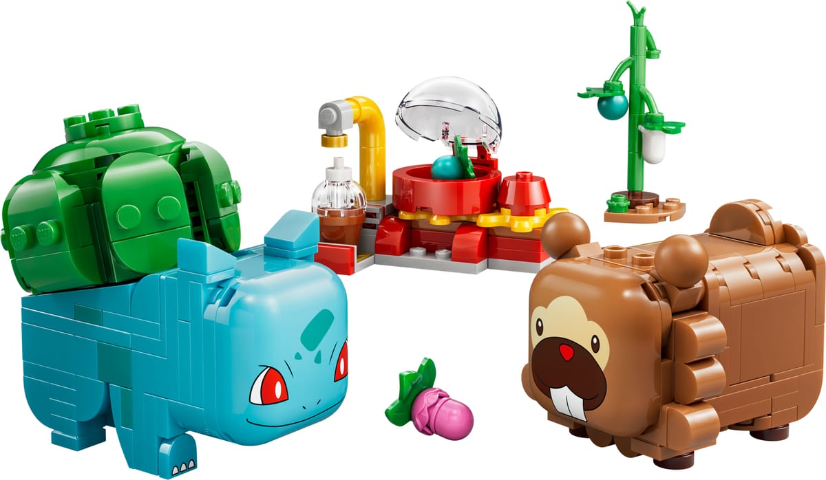 LEGO 72155 SMART Play: Bulbasaur i Bidoof z krzewem jagody