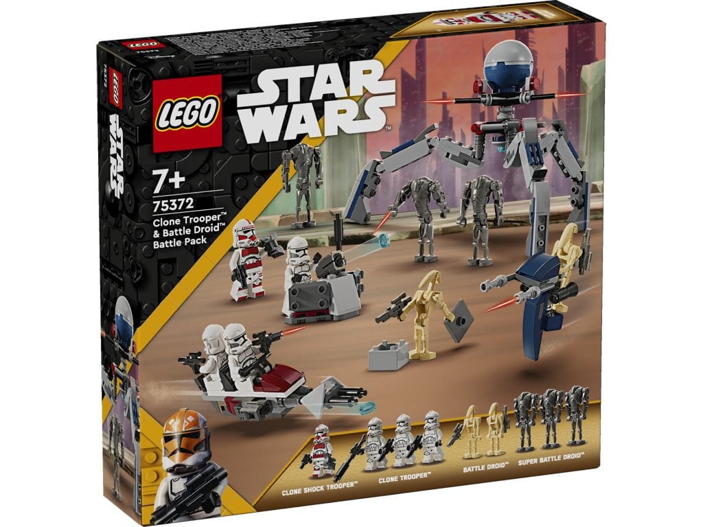 LEGO 75372 Zestaw bitewny z żołnierzem armii klonów i droidem bojowym
