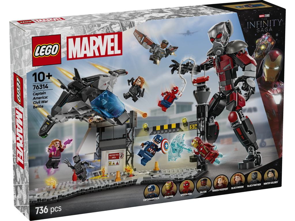 LEGO 76314 Kapitan Ameryka: Wojna bohaterów – bitwa