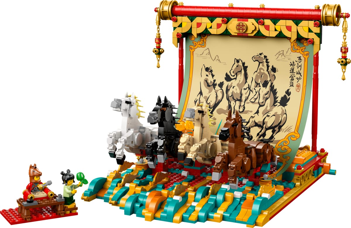 LEGO 80119 Obraz z galopującymi końmi